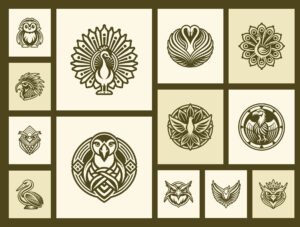 Bird Logo Art Set