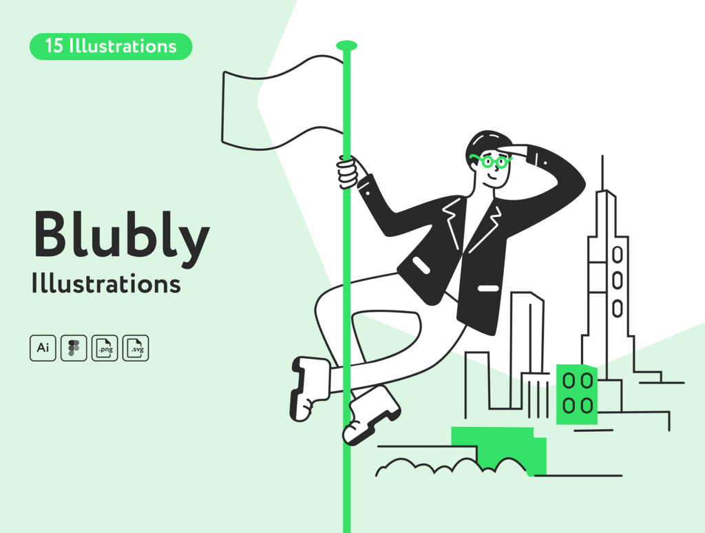 Blubly Business Illustrations