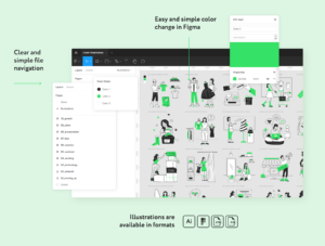 Blubly Shopping Illustrations
