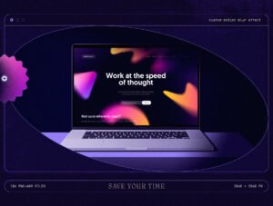 Blurry gradient shapes collection