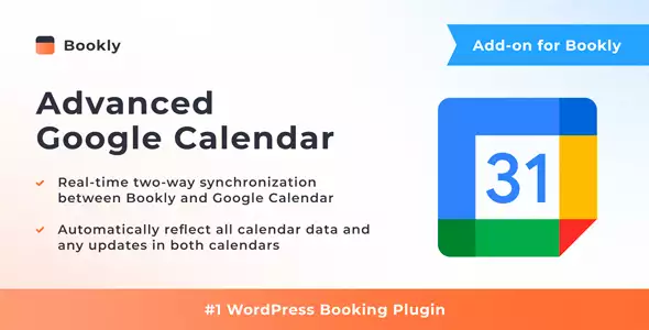 Bookly Advanced Google Calendar Addon – Two-Way Appointment Sync for WordPress