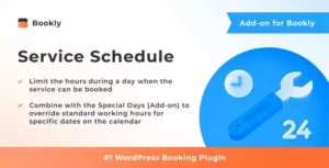 Bookly Service Schedule Addon 3.5 – Custom Service Availability Plugin