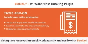 Bookly Taxes Add-on 2.7 – Automatic Tax Calculation for WordPress Booking System