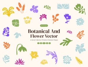 Botanical and Flower Vector Set