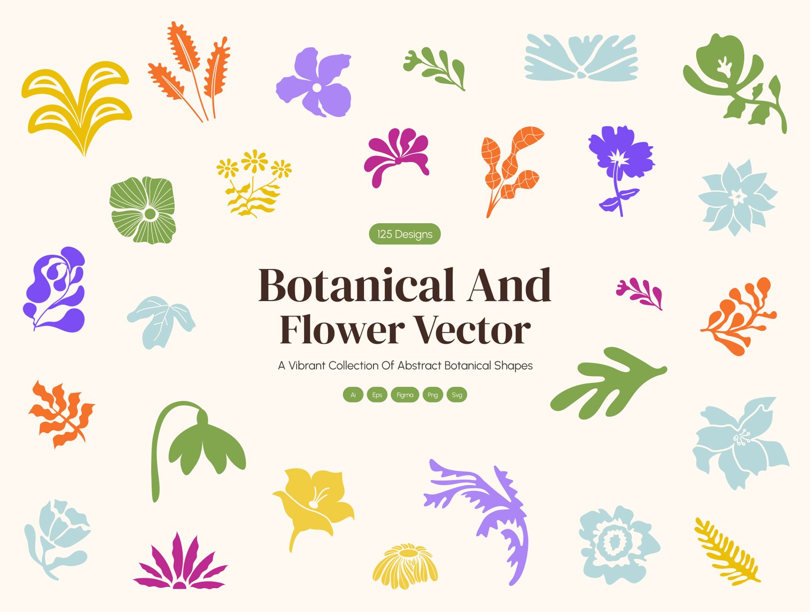 Botanical and Flower Vector Set