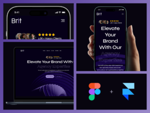 Brit - Digital Agency Website Framer Template