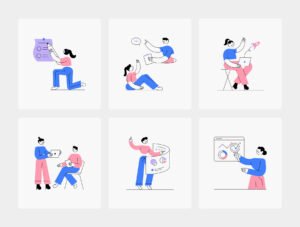 Bundle of Corporate Solutions Illustrations