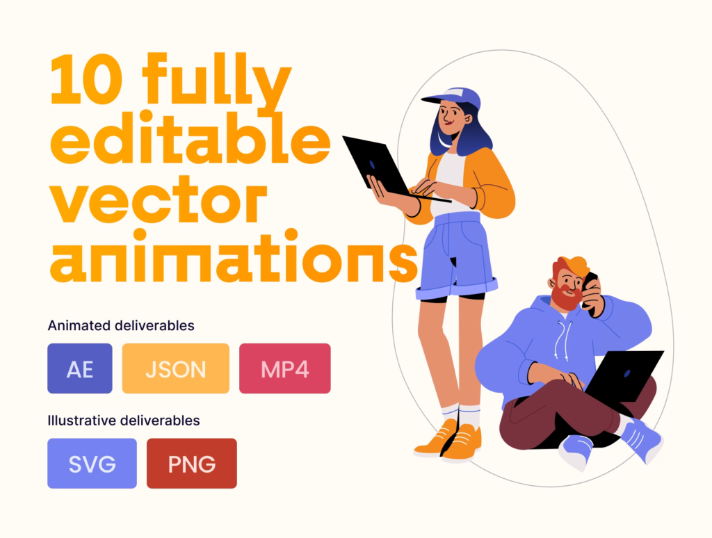 Business Characters Animated Illustartion Pack
