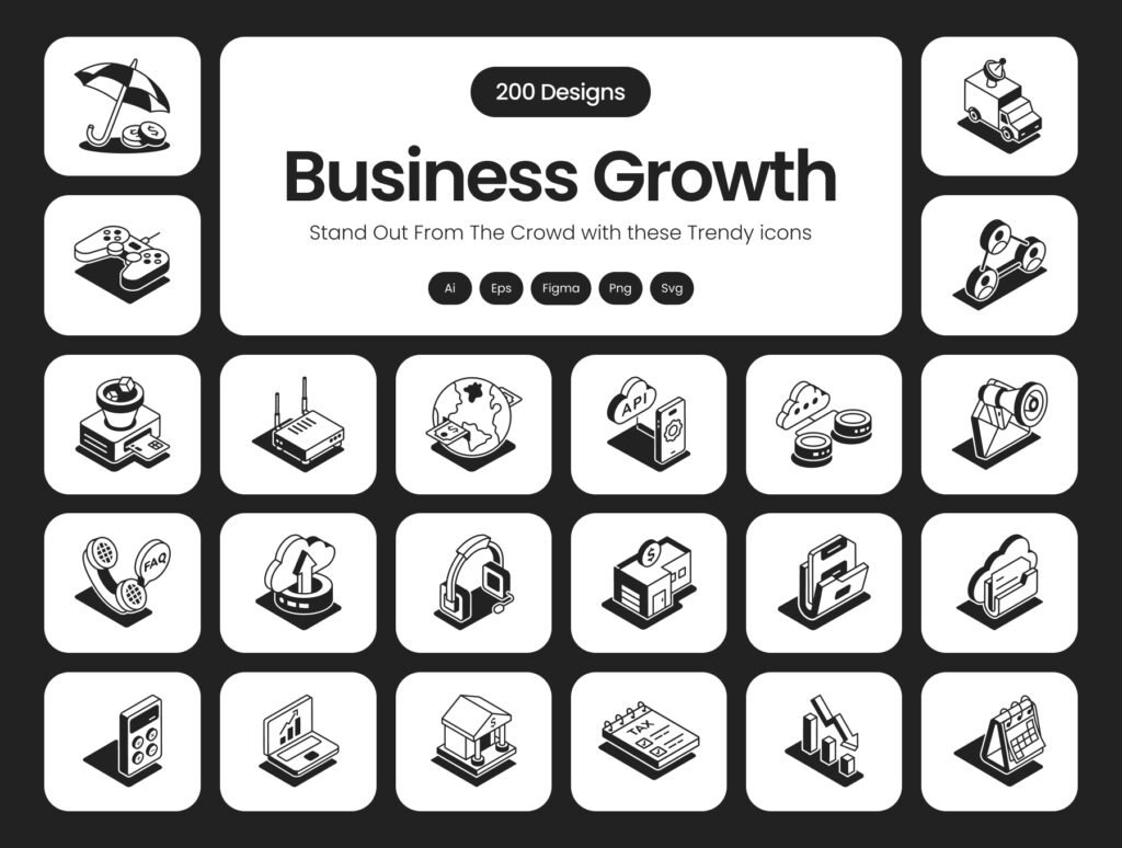 Business Growth Icons