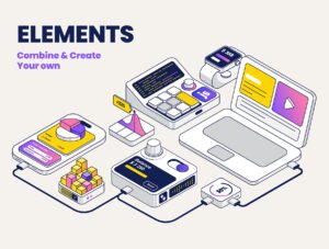 Business Isometric Illustration set