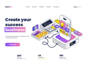 Business Isometric Illustration set