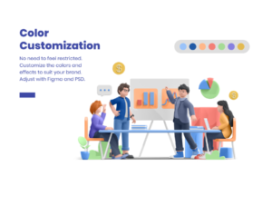 Business and Marketing 3D Illustration