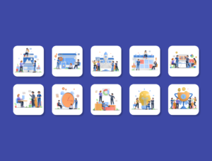 Business and Marketing 3D Illustration