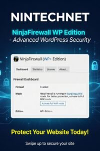 NinjaFirewall WP Edition – WordPress Web Application Firewall (WAF) & Security Protection Plugin