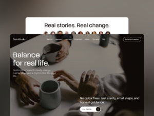 CalmCoach — Wellness & Life Coach Framer Template