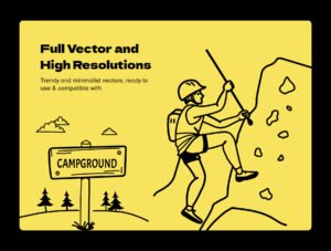 Camping and Hiking Icons