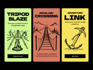 Camping and Hiking Icons