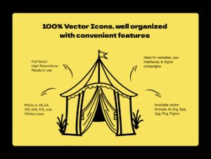 Camping and Hiking Icons