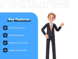 Career Man 3D Character