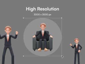 Career Man 3D Character