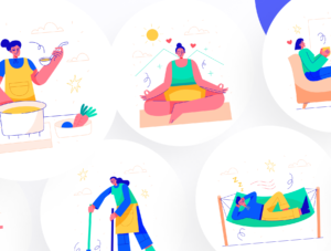 Casually - Casual & Daily Activities Illustration Set