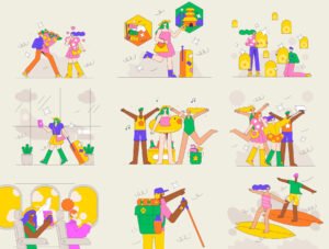 Celebration And Travel Illustration