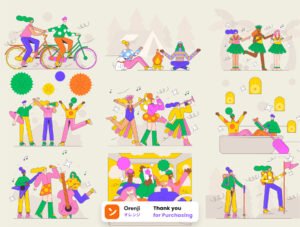 Celebration And Travel Illustration