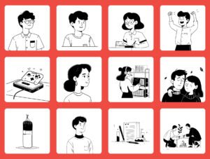 Characters & Conversations - People & Lifestyle Vector Collection