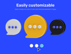 Chat 3D Icon Set
