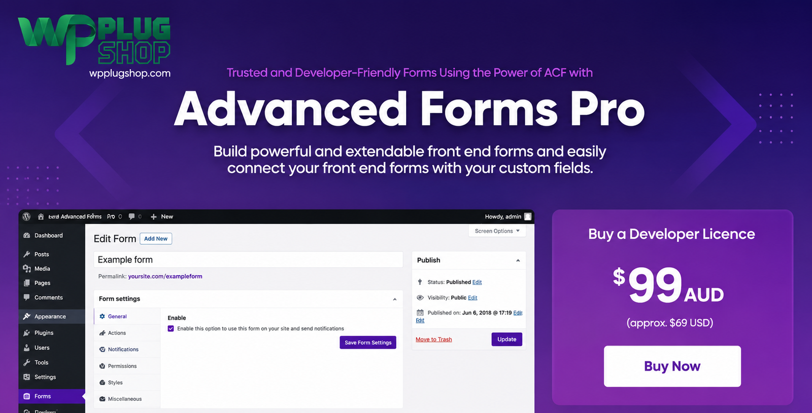 Advanced Forms Pro for ACF – Frontend Form Builder for WordPress