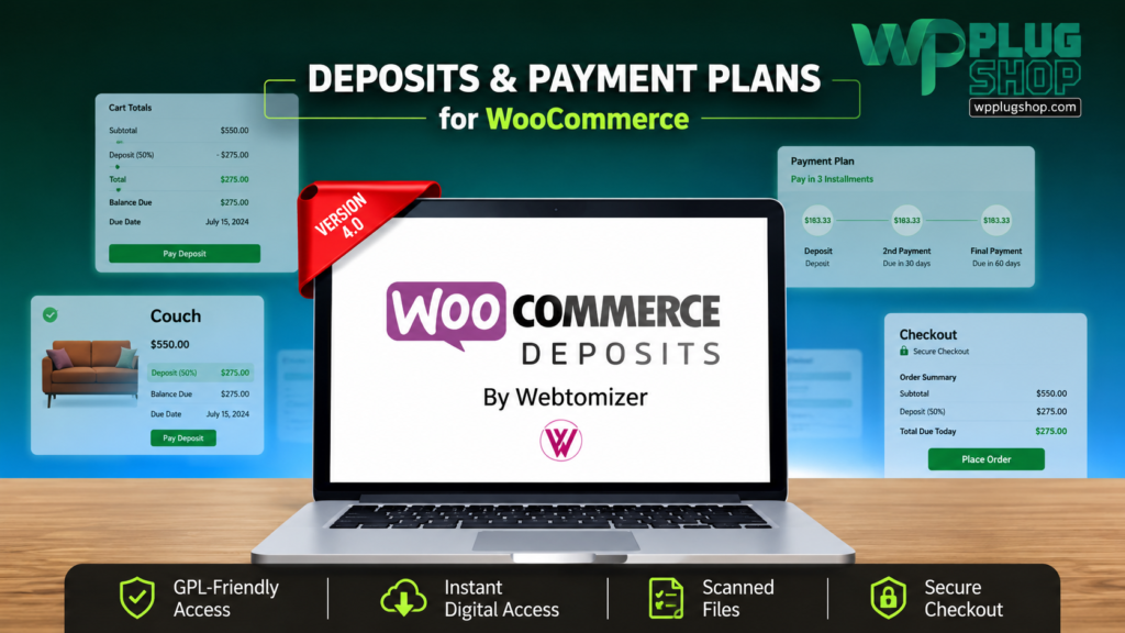 WooCommerce Deposits & Partial Payments Plugin – Flexible Payment Plans