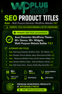 Avas Theme v7.0.1 – Multi-Purpose Elementor WordPress Theme