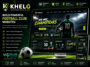 Khelo Soccer WordPress Theme – Sports Club, Football Team & League Builder