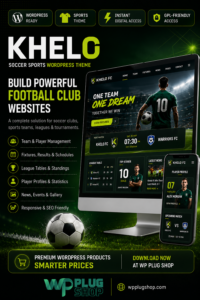 Khelo Soccer WordPress Theme – Sports Club, Football Team & League Builder