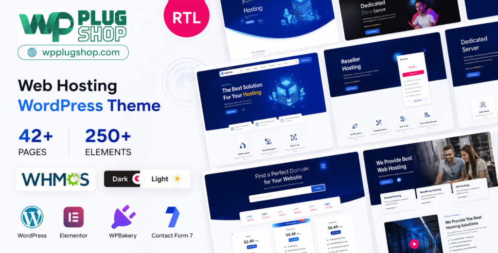Hostim Web Hosting WordPress Theme with WHMCS Integration