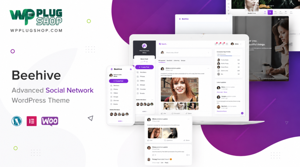 Beehive – Social Network & Community WordPress Theme