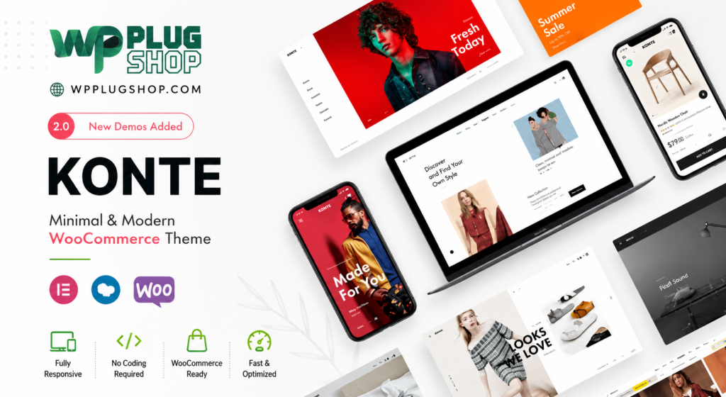 Konte – Minimal WooCommerce WordPress Theme for Modern Online Stores
