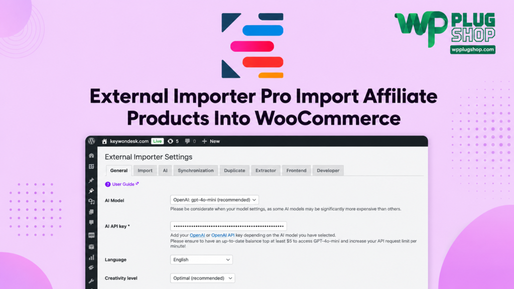 External Importer Pro – Import Affiliate Products into WooCommerce