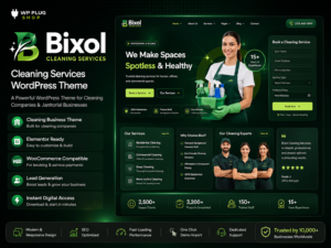 Bixol Cleaning Services WordPress Theme