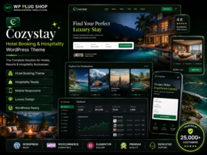 Cozystay Hotel Booking & Hospitality WordPress Theme