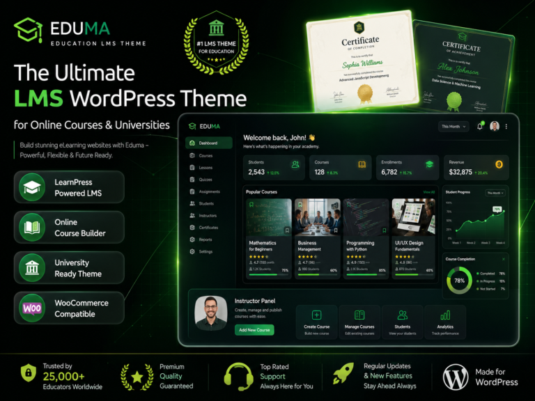 Eduma Education WordPress Theme for LMS & Online Courses