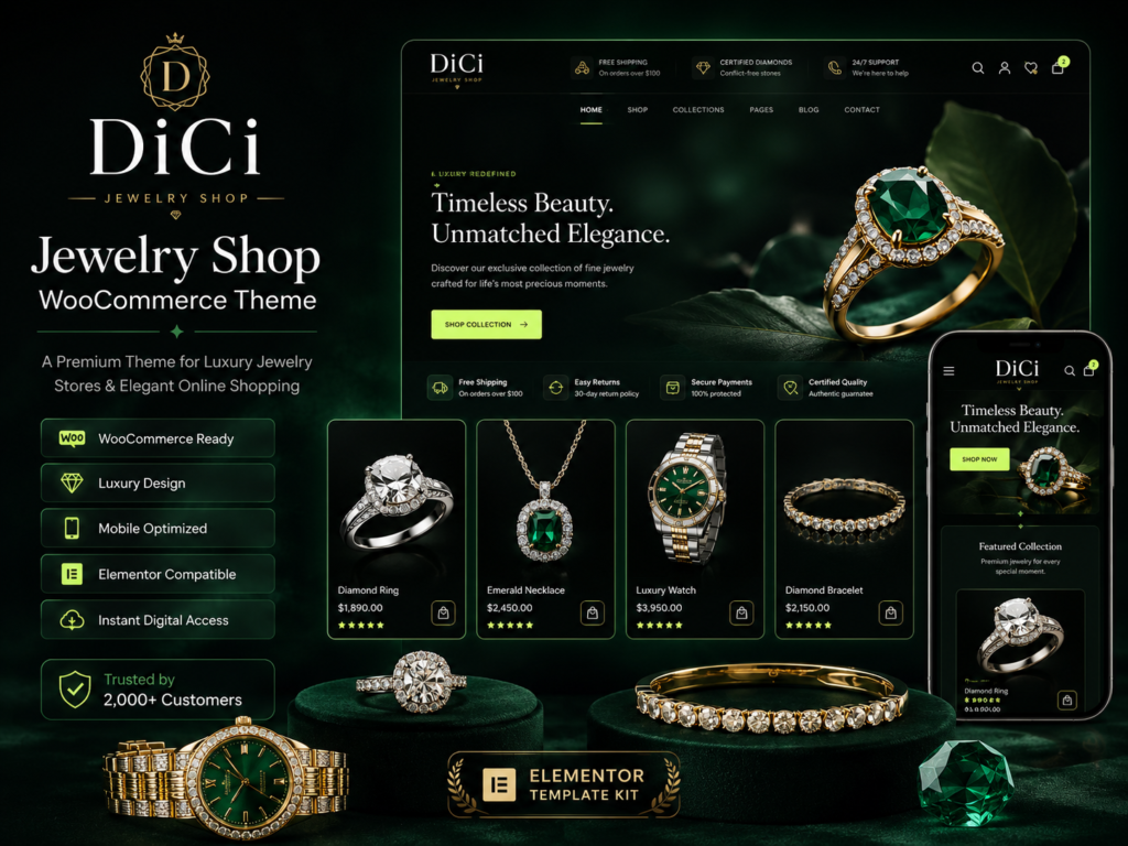 DiCi – Jewelry Shop WordPress Theme 1.2.1