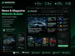 Newspaper WordPress Theme – Responsive News & Magazine Website Builder