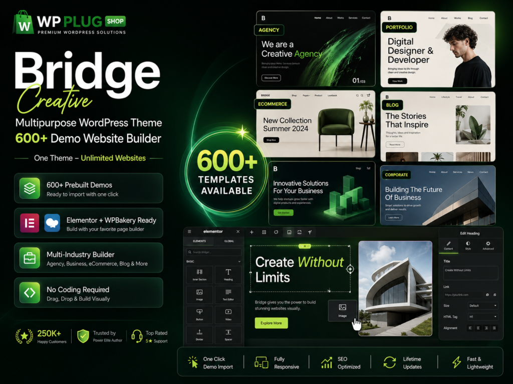 Bridge Creative Multipurpose WordPress Theme for Business & Agencies