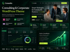 Consultio Consulting Corporate WordPress Theme for Business & Finance Firms