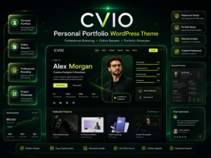 Cvio Personal Branding & Resume WordPress Theme for Creative Professionals