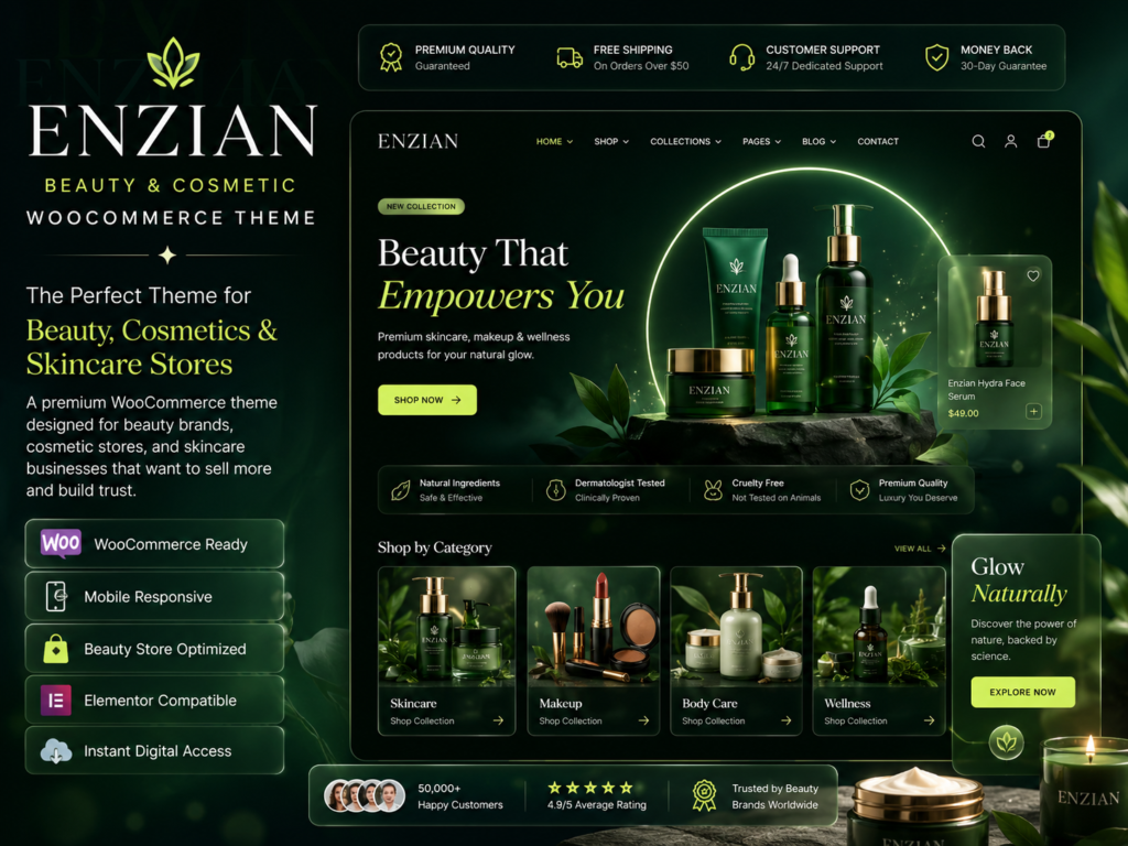 Enzian – Beauty & Cosmetic WooCommerce Theme