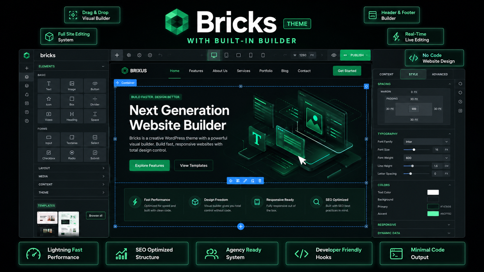 ChatGPT Image Jun 11, 2026, 05_03_23 AM Bricks Theme with Built-In Builder for Fast WordPress Website Design Without Coding