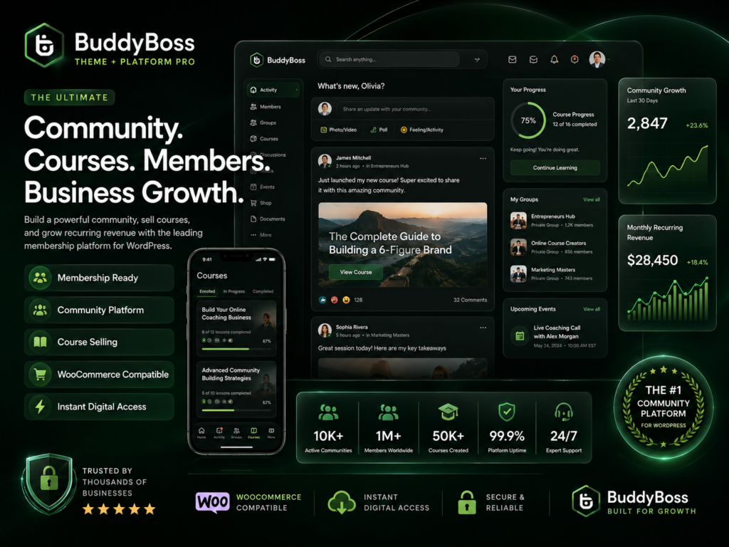 BuddyBoss Theme + Platform Pro – Membership, Courses & Online Community Platform