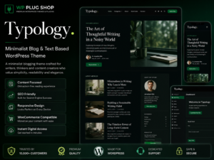 Typology – Minimalist Blog & Text Based WordPress Theme